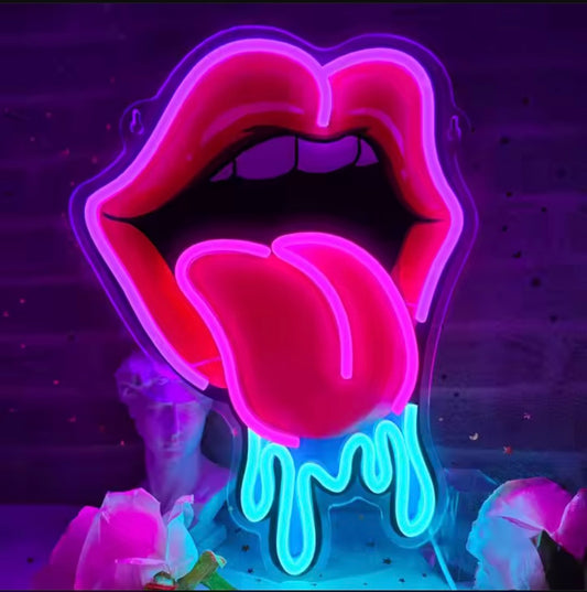 UV Printed Neon Tongue