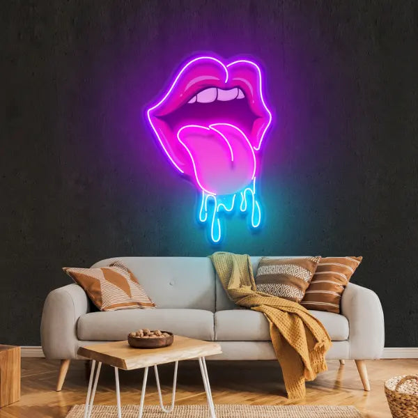 UV Printed Neon Tongue
